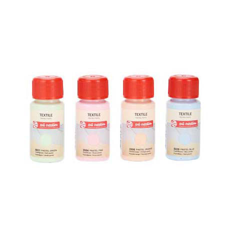 Talens art creation tekstilmaling pastel 4x50ml