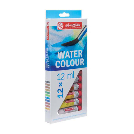 Talens kunstskabende akvarelfarvesæt 12x12ml