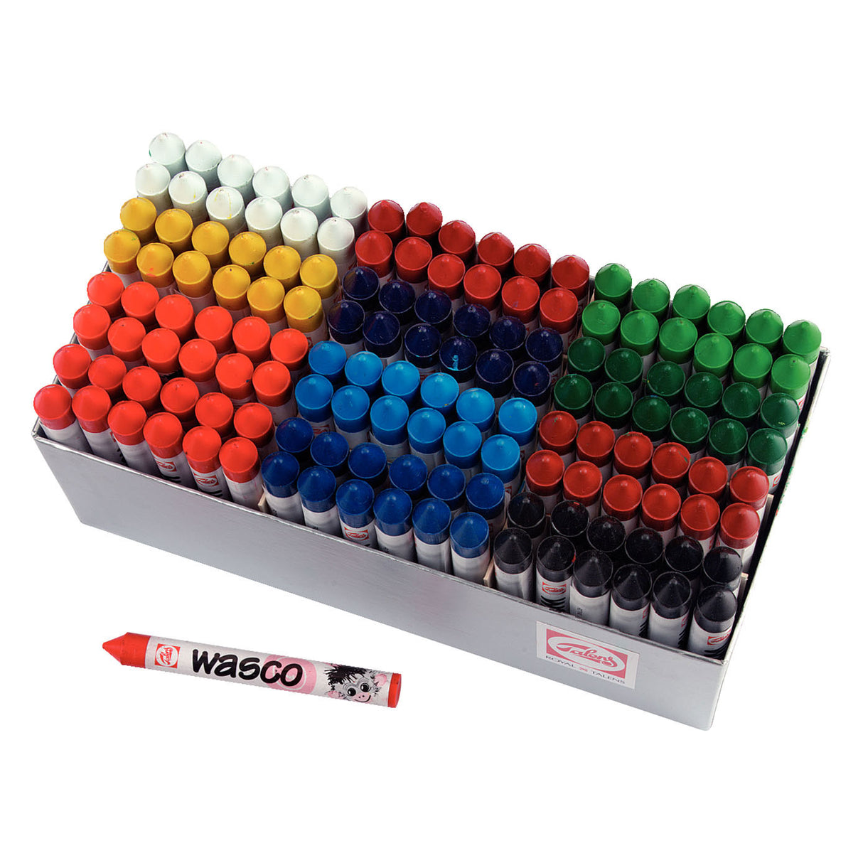 Talens Wasco Waskrijt Groot -pakke, 144.
