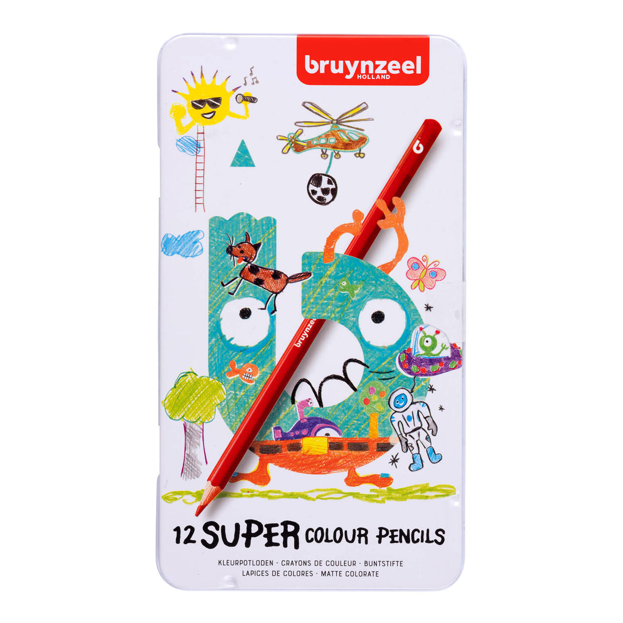 Bruynzeel super farveblyanter, 12 stk.