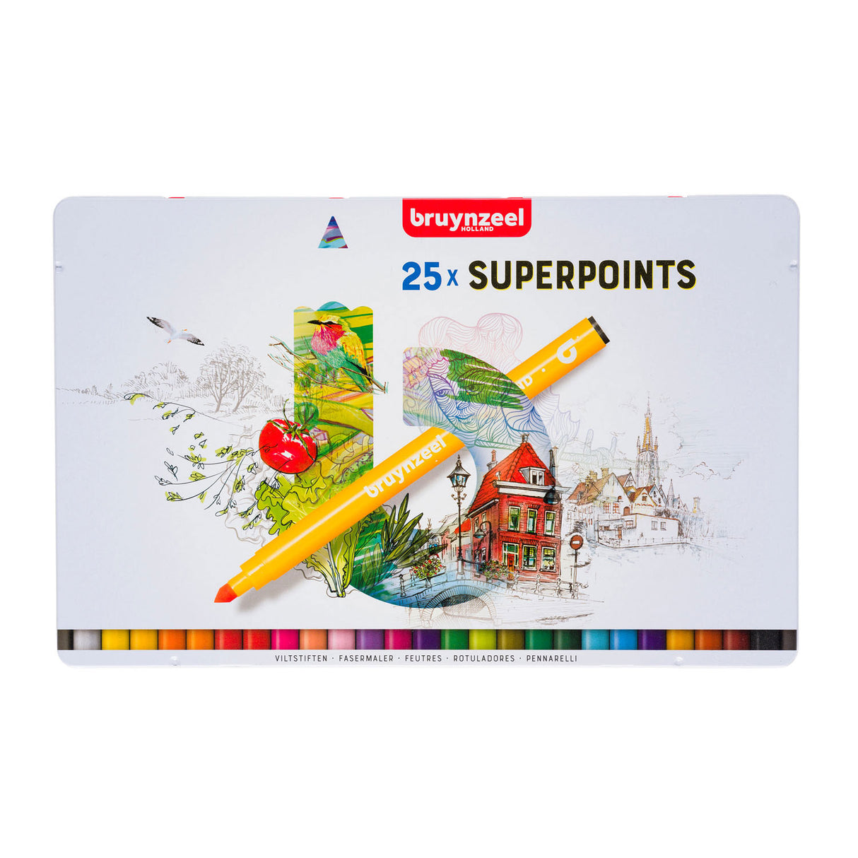 Bruynzeel tuschpenne super point, 25 stk.