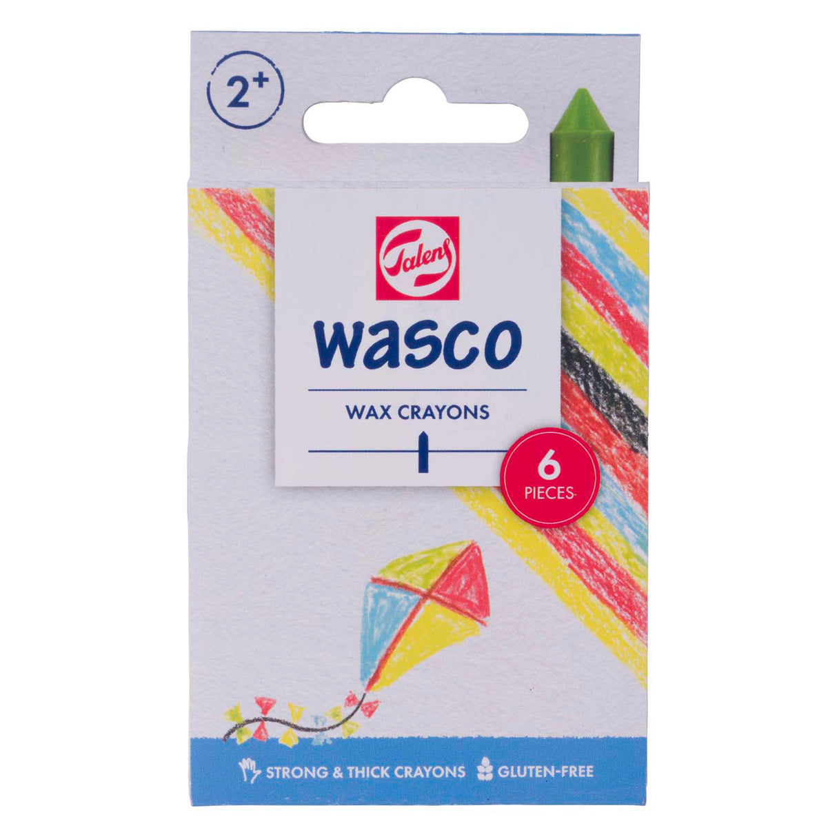 Talens wasco voks farveblyant sæt - 6 farver