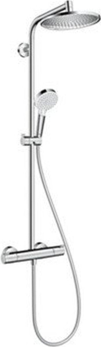 Hansgrohe crometta s - showerpipe - 240mm - 1 jet funktion - krom - med termostat