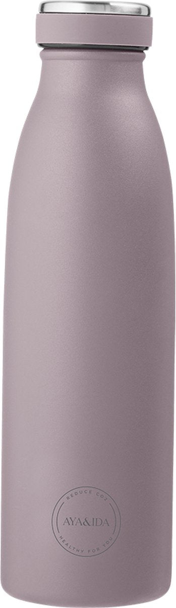 Aya ida - drikkedunk - termokande - vandflaske - 500ml - lavendel