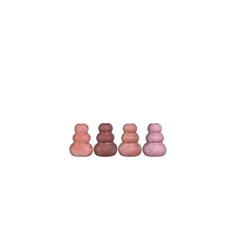 Idéer 4 sæsoner stenvase h9,5xø7cm pink 4ass farver