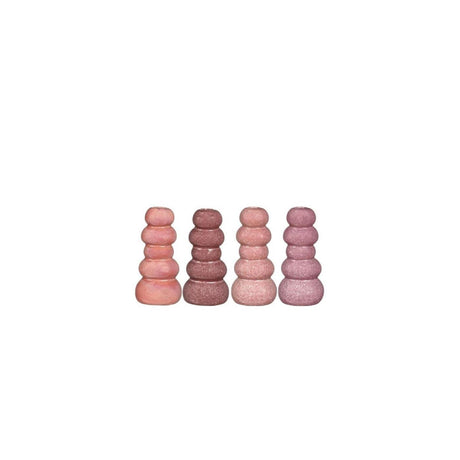 Idéer 4 sæsoner stenvase h15xø7cm pink 4ass farver