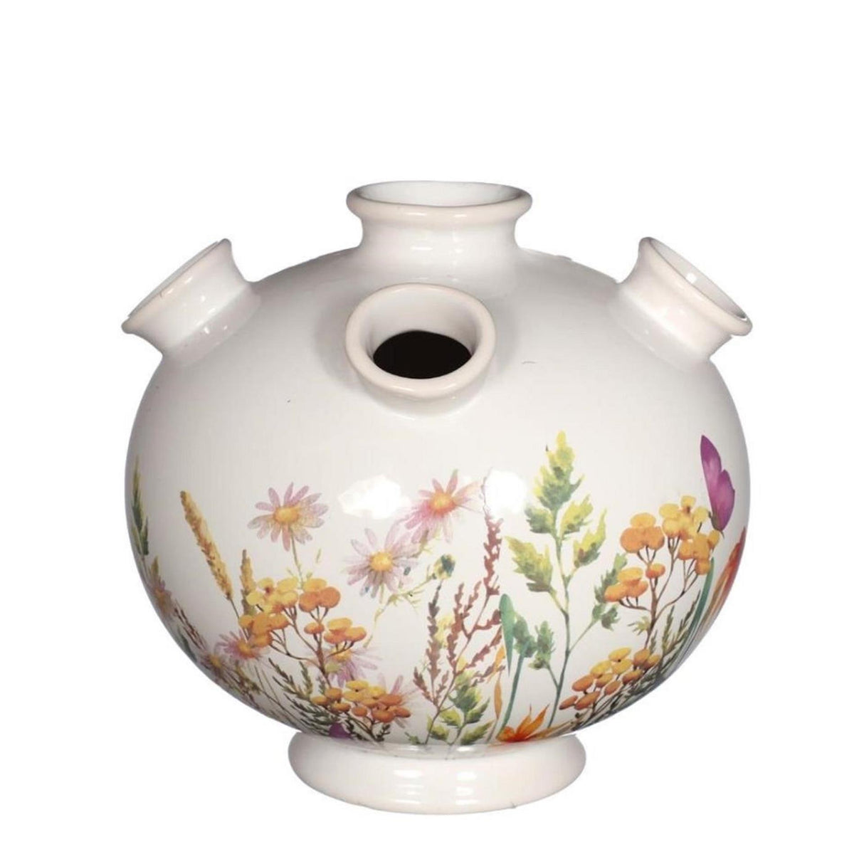 Idéer 4 sæsoner tulipanvase med print stor ø18cm pink