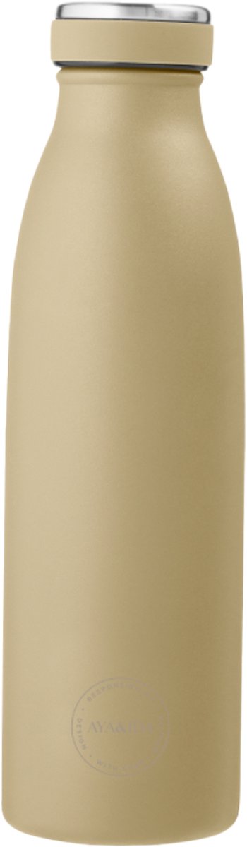 Aya ida - drikkedunk - termokande - vandflaske - 500ml - støvet gul