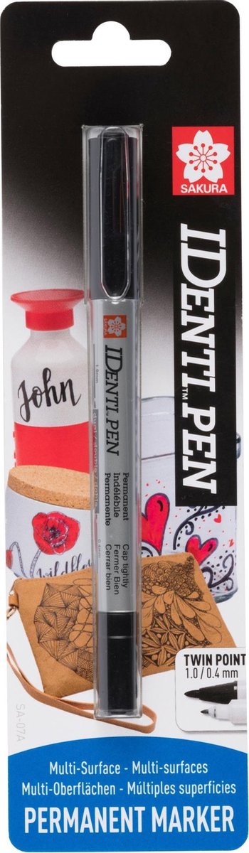 Sakura identi pen blisterkort sort 1 stk