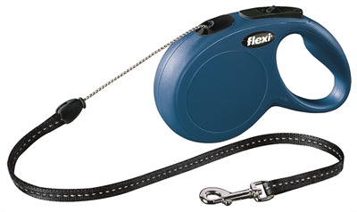 Flexi produkter tilbagetrækkelig linje ny klassisk ledning blå s 8 meter op til 12 kg