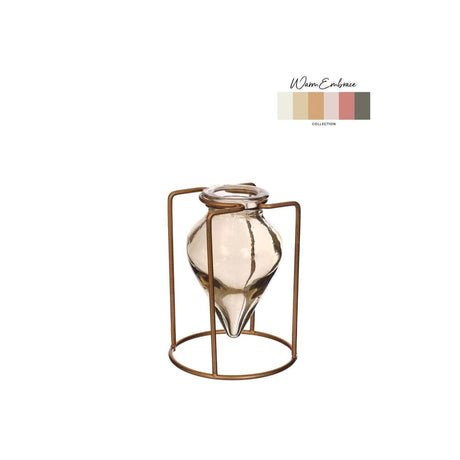 Idéer 4 årstider blomstervase breeze green 8721grå h11cm