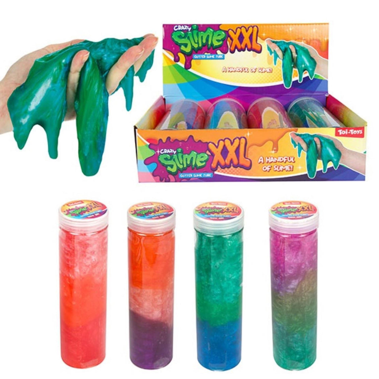 Toi-legetøj toi-legetøj crazy slime glitter slime in tube