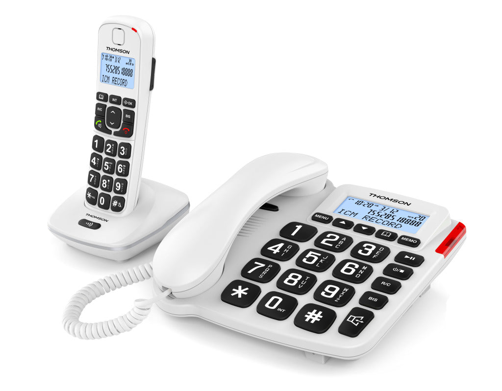 Thomson Thomson Serea Comby Dect og fastnettelefon Hvid