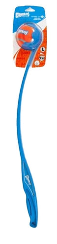 Chuckit! sportsboldkaster - 66 cm - kastepind - boldkaster - hundelegetøj - inkl. tennisbold stor - ø 7 cm - plastik - assorteret