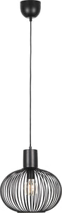 Trio gila - hængelampe - sort mat - ekskl. 1x e27 4 b - d: 33cm - loftmontering - højdejusterbar