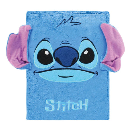 Lilo stitch luksus notesbog i plys med pen