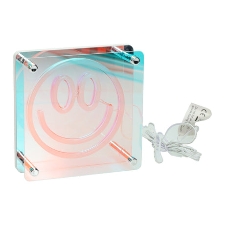 LED neonlampe happy face 15x15 cm