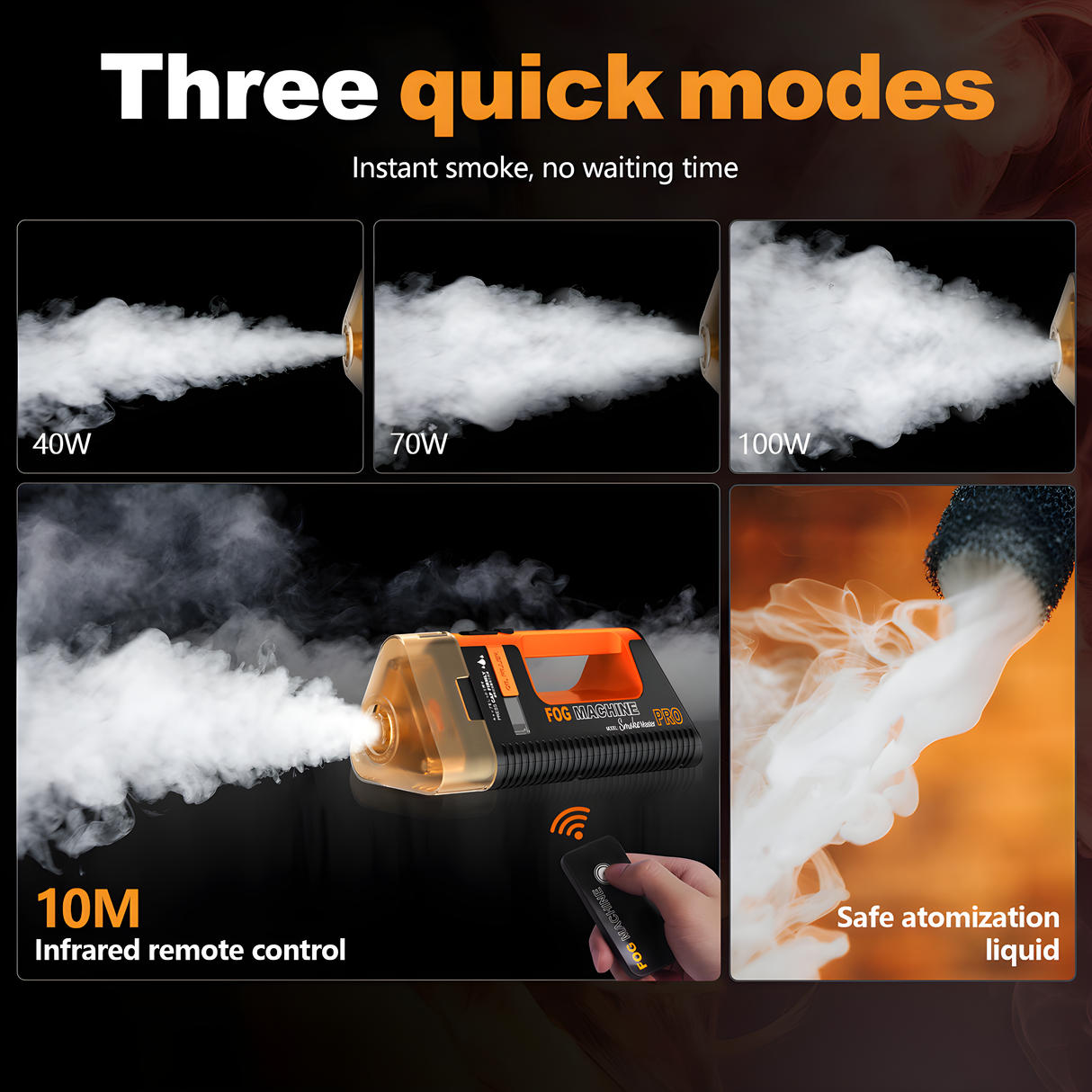 Lensgo håndholdt røgmaskine smoke master pro