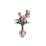 Idéer 4 sæsoner trevi vase glas ø9xh15cm lys pink