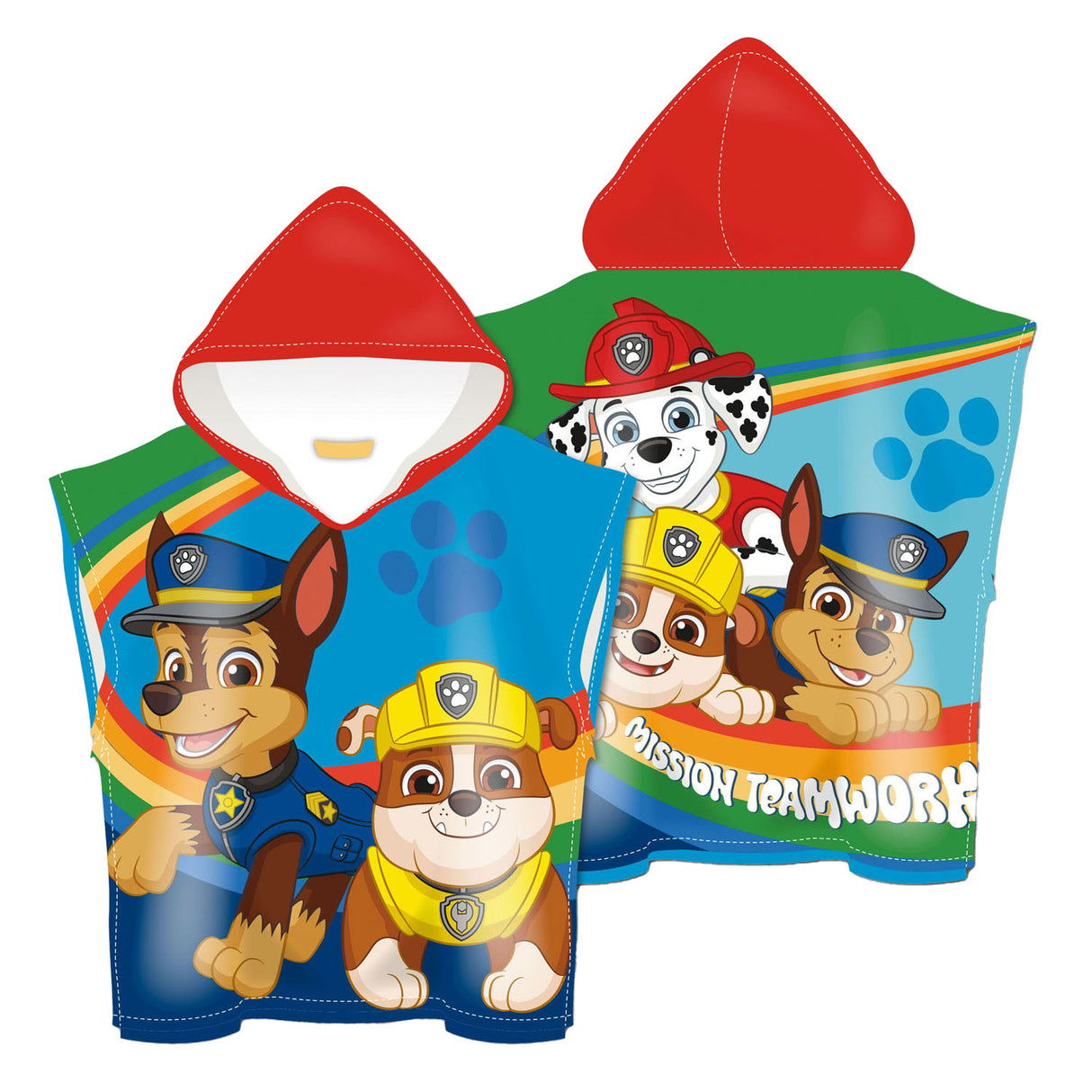 Paw patrulje håndklæde poncho, 110x55