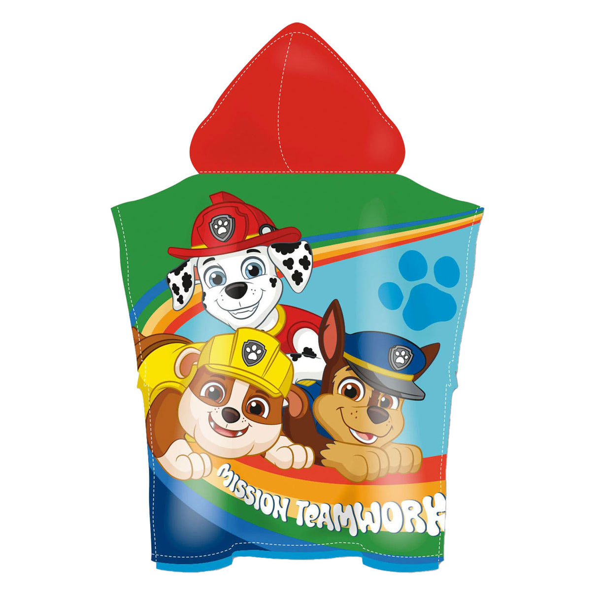 Paw patrulje håndklæde poncho, 110x55