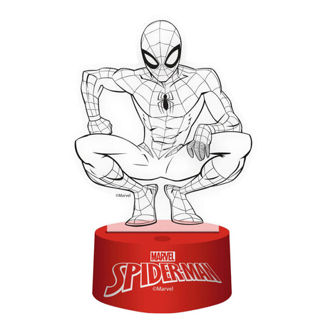 3D lampe med fjernbetjening Spiderman