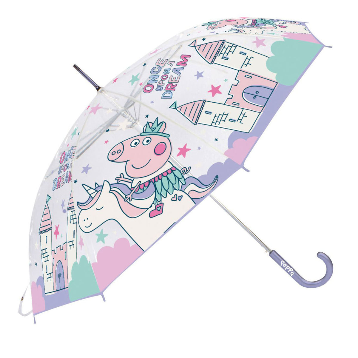 Peppa pig gennemsigtig paraply
