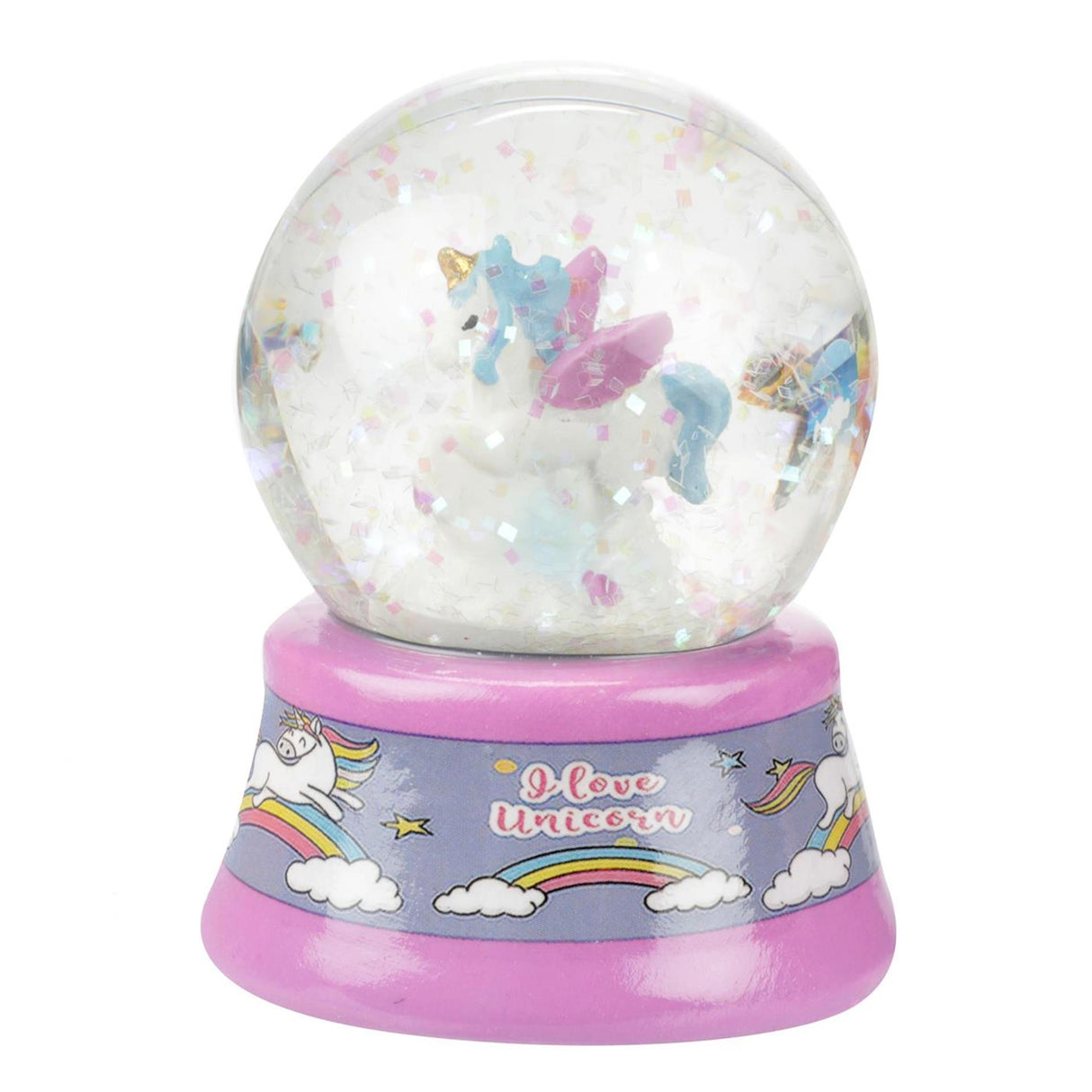 Toi-legetøj drømmehest snekugle unicorn 2 assorteret