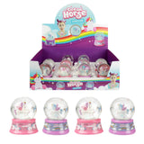 Toi-legetøj drømmehest snekugle unicorn 2 assorteret