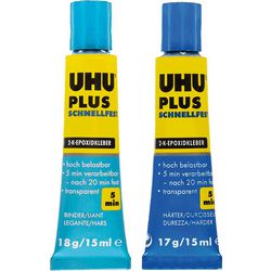 Uhu komponentlim transparent schnellfest plus