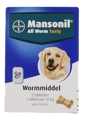 Mansonil hund alle orm velsmagende tabletter