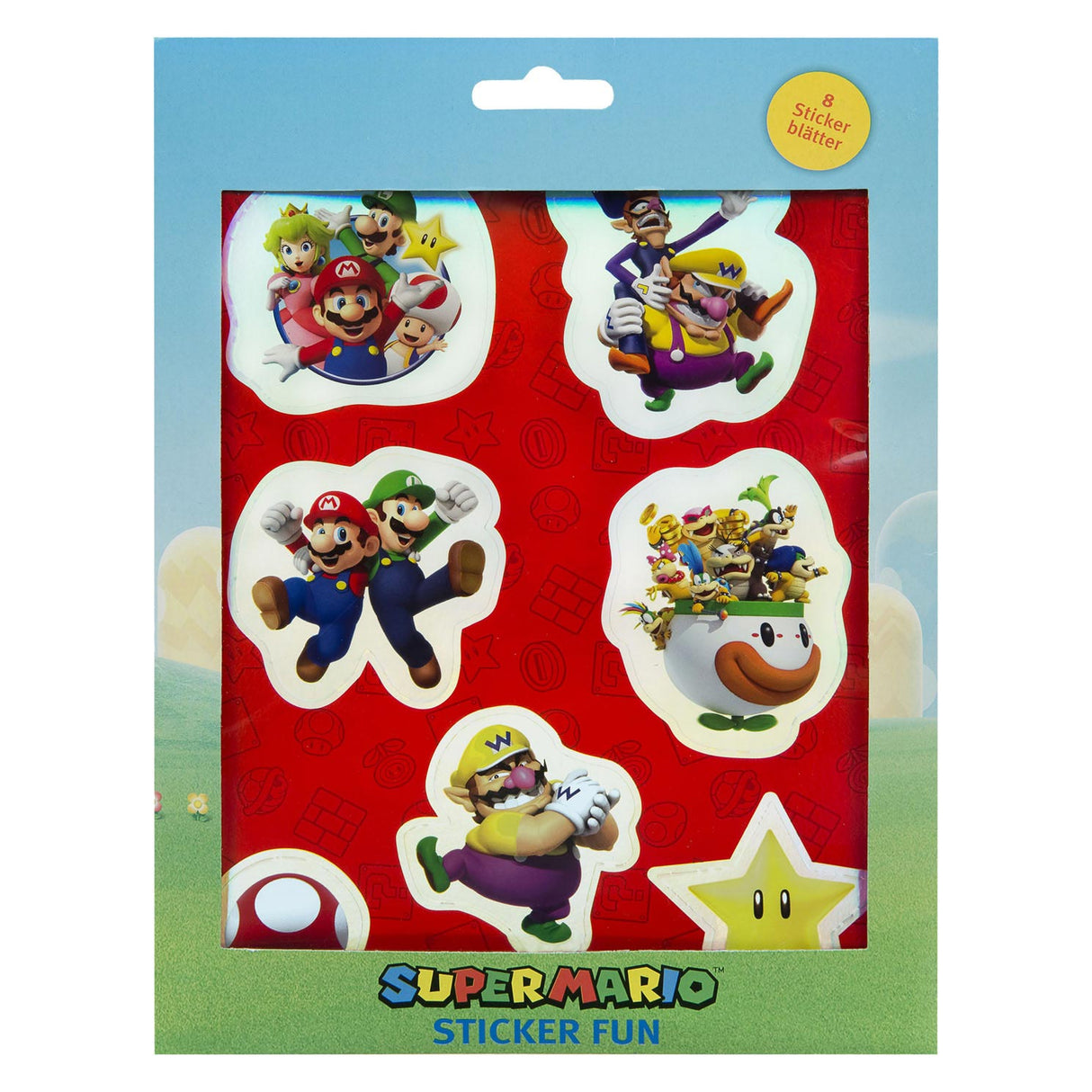 Super Mario-klistermærkesæt med licens til børn