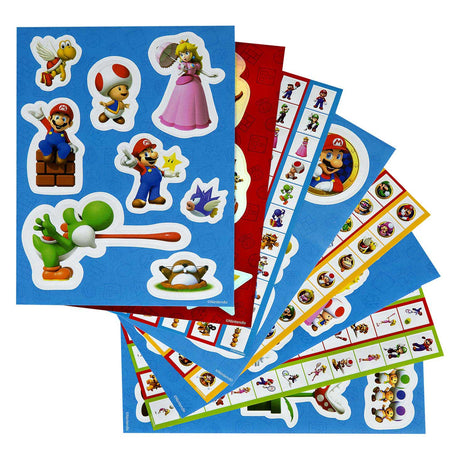 Super Mario-klistermærkesæt med licens til børn