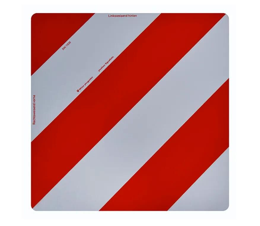 Ad advarselsskilt hvidt plusguide advarselsskilt 423x423mm retning hvidt plusguide