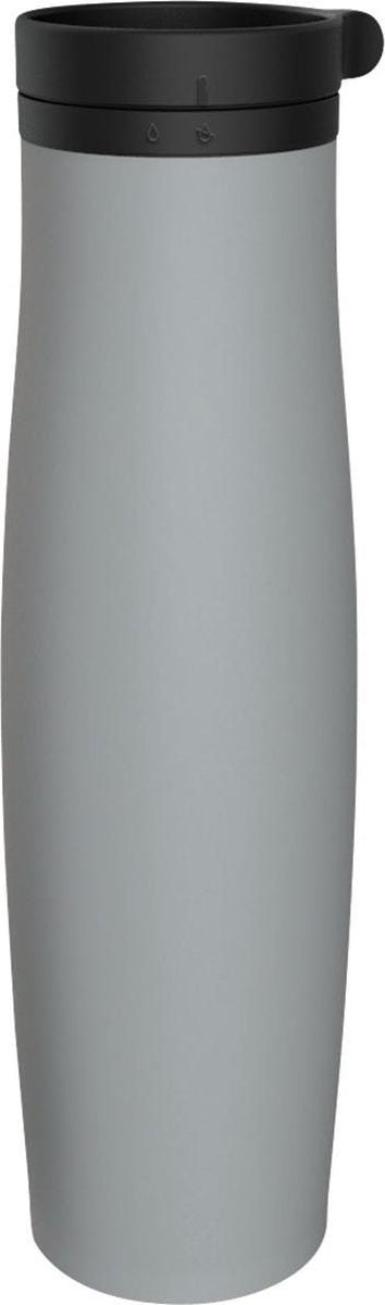 Camelbak beck vakuum rustfri - isoleret drikkedunk - 620 ml - rustfrit stål - lækagesikker drikkedunk - vandflaske - rejsekop - termokande - grå (sten)