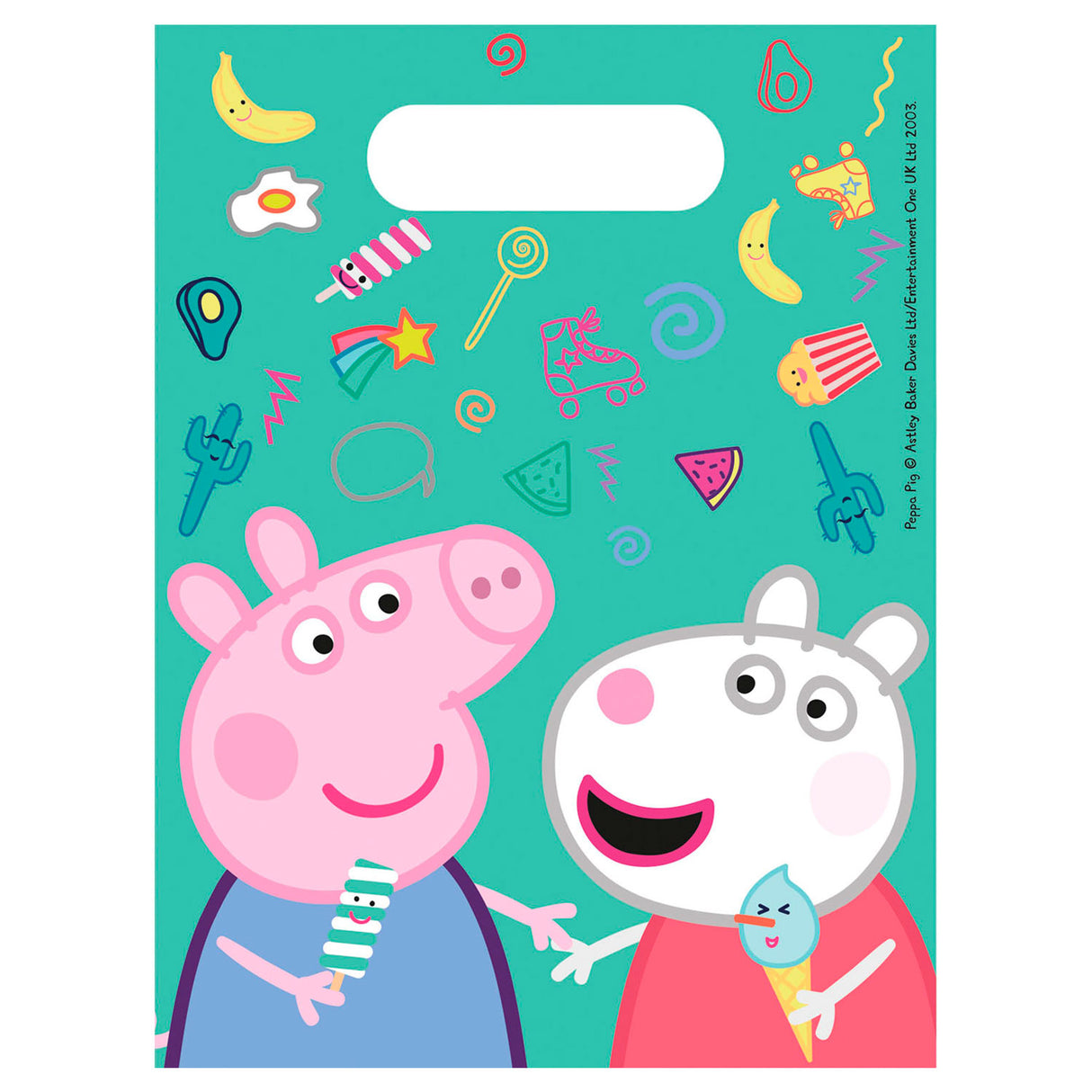 Globos peppa-gris dispenseringsposer, 6 stk.