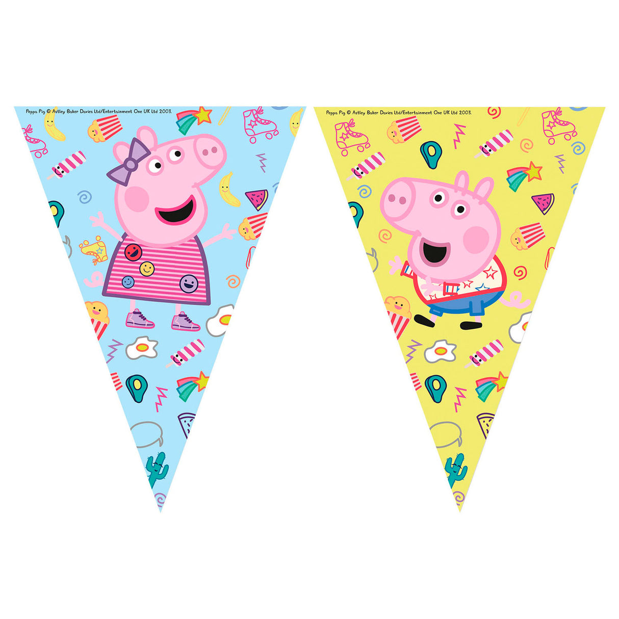 Peppa gris flag linje peppa gris