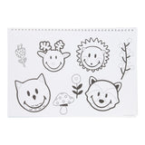 Smiley Sketch Block med klistermærker