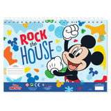 Mickey Mouse Mickey Mouse -farvelægningssider med stencil og klistermærker HOB