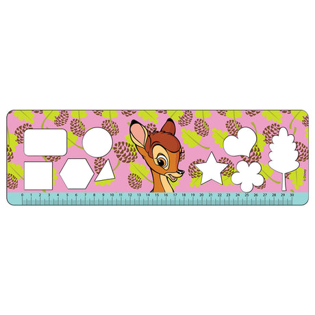 Disney bambi farvelægningssider med stencil og klistermærkeark