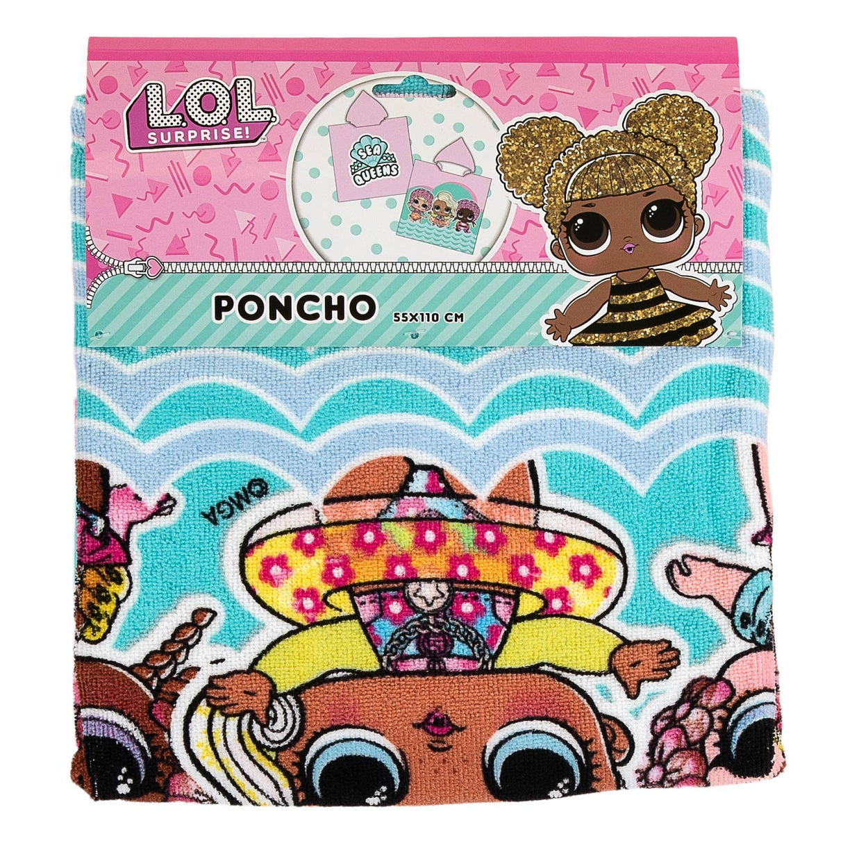 Lol overraskelse poncho, 55x110cm