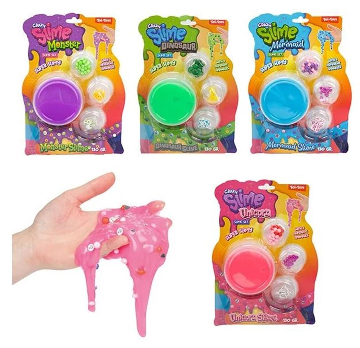 Toi-legetøj toi-legetøj crazy slime slime sæt