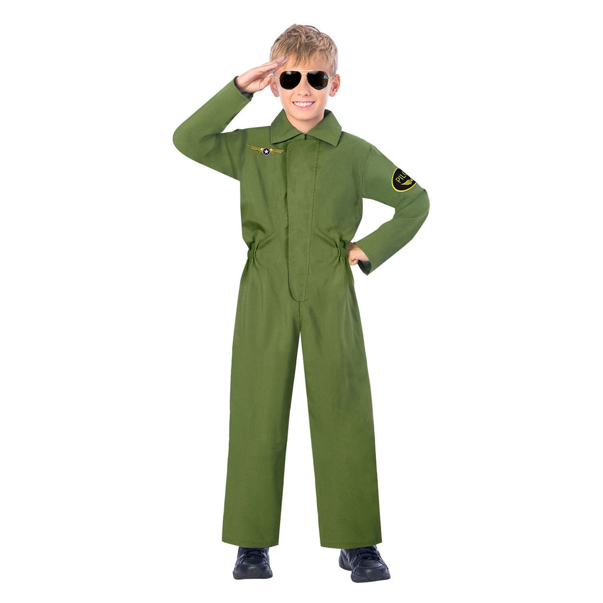 Børns kostume jumpsuit pilot, 4-6 år gammel