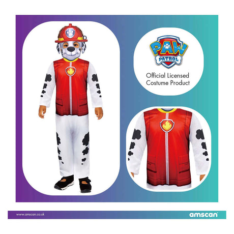 Paw patrulje - fancy dress - marshall - børn - 92 104 (3-4 år)