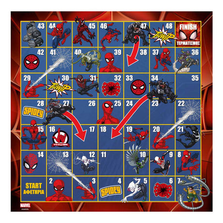 Snake ladder spil spiderman