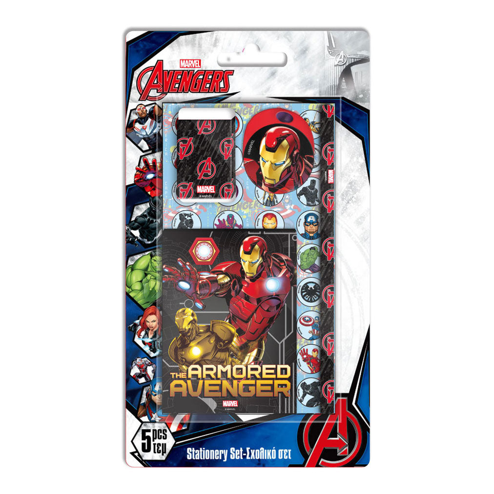 Papirvarer Set Avengers, 5dlg.