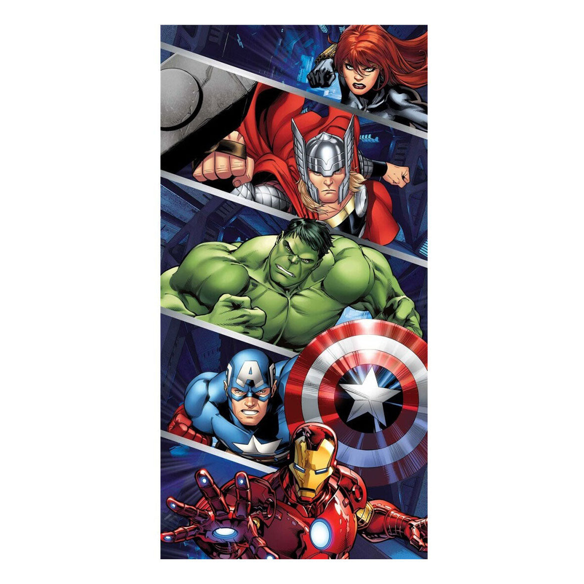 Strandhåndklæde Avengers, 70x140cm