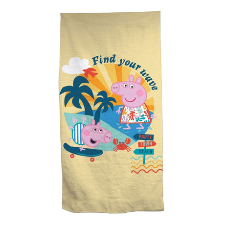 Peppa Pig Beach Håndklæde, 70x140cm