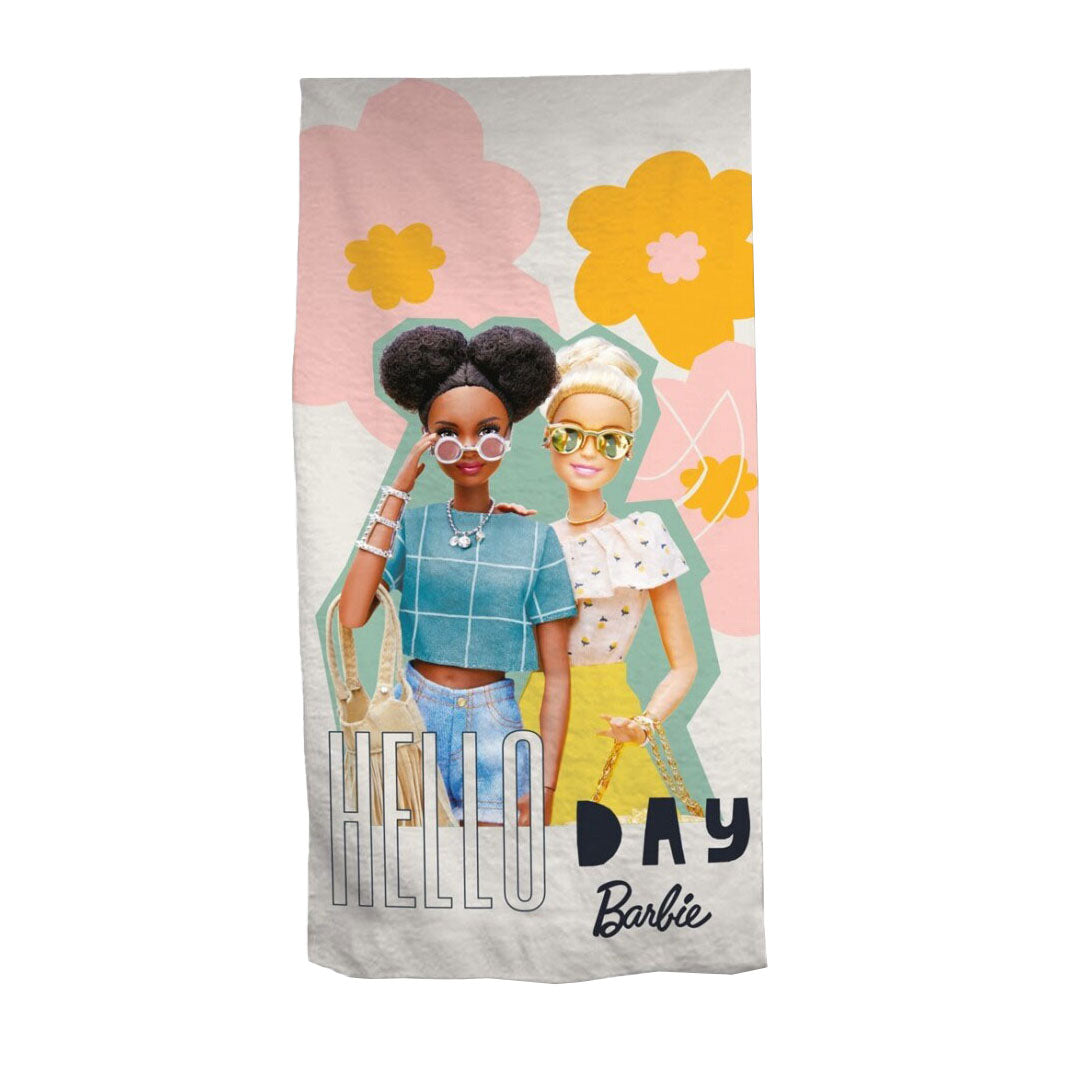 Mattel strandhåndklæde barbie beach, 70x140cm