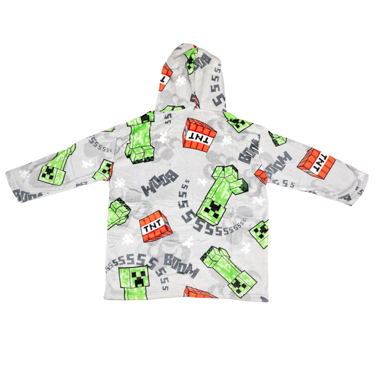 Minecraft børne fleece hættetrøje tæppe sweater, 7-14 år